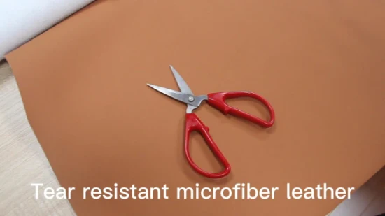 Cuir synthétique de microfibre de vêtement nouveau résistant à la déchirure