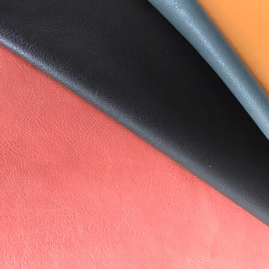 Cuir PU synthétique avec 100 % microfibre pour vêtement